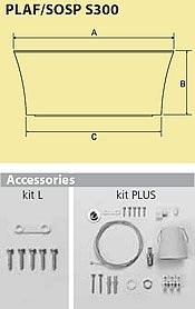 Kit L. Accessories für Wand- und Deckenleuchte mit Kugel oder Div. Formen