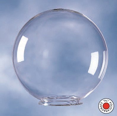 Kugel Ersatzglas mit/ohne Griffrand aus Kunststoff verfügbar in Klar und Opal