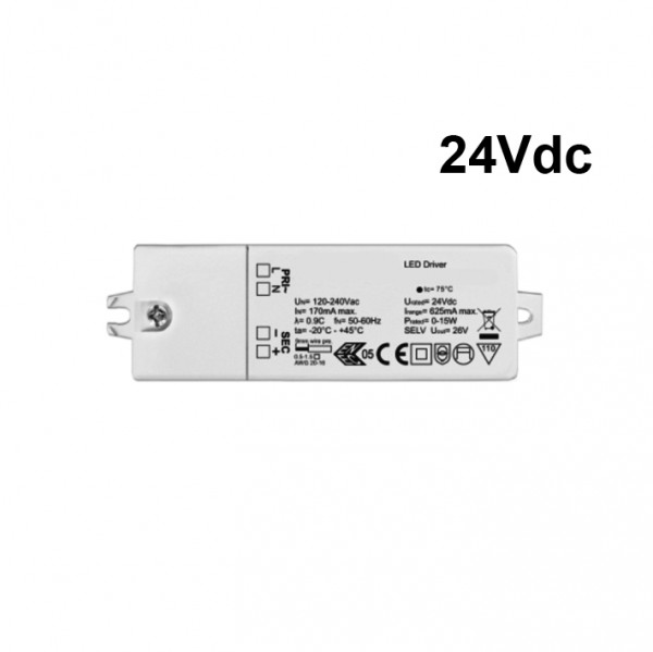 E.TRA.631 Treiber 15W 24Vdc IP20 - ON/OFF